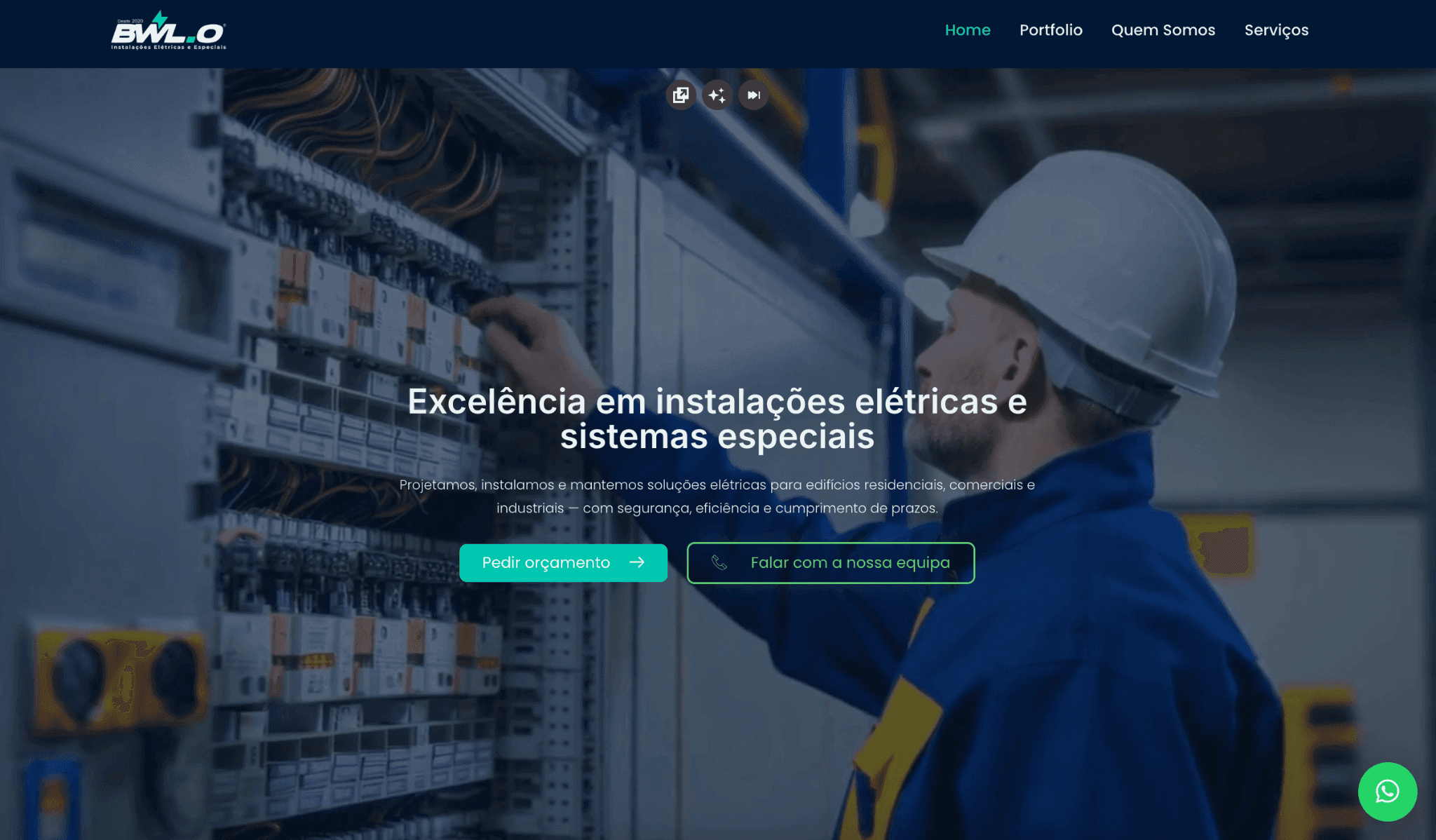 Home da landing page BWL.O
